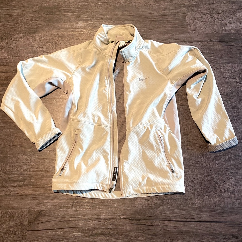 Nike Jacket (Sz M) Beige/Grey